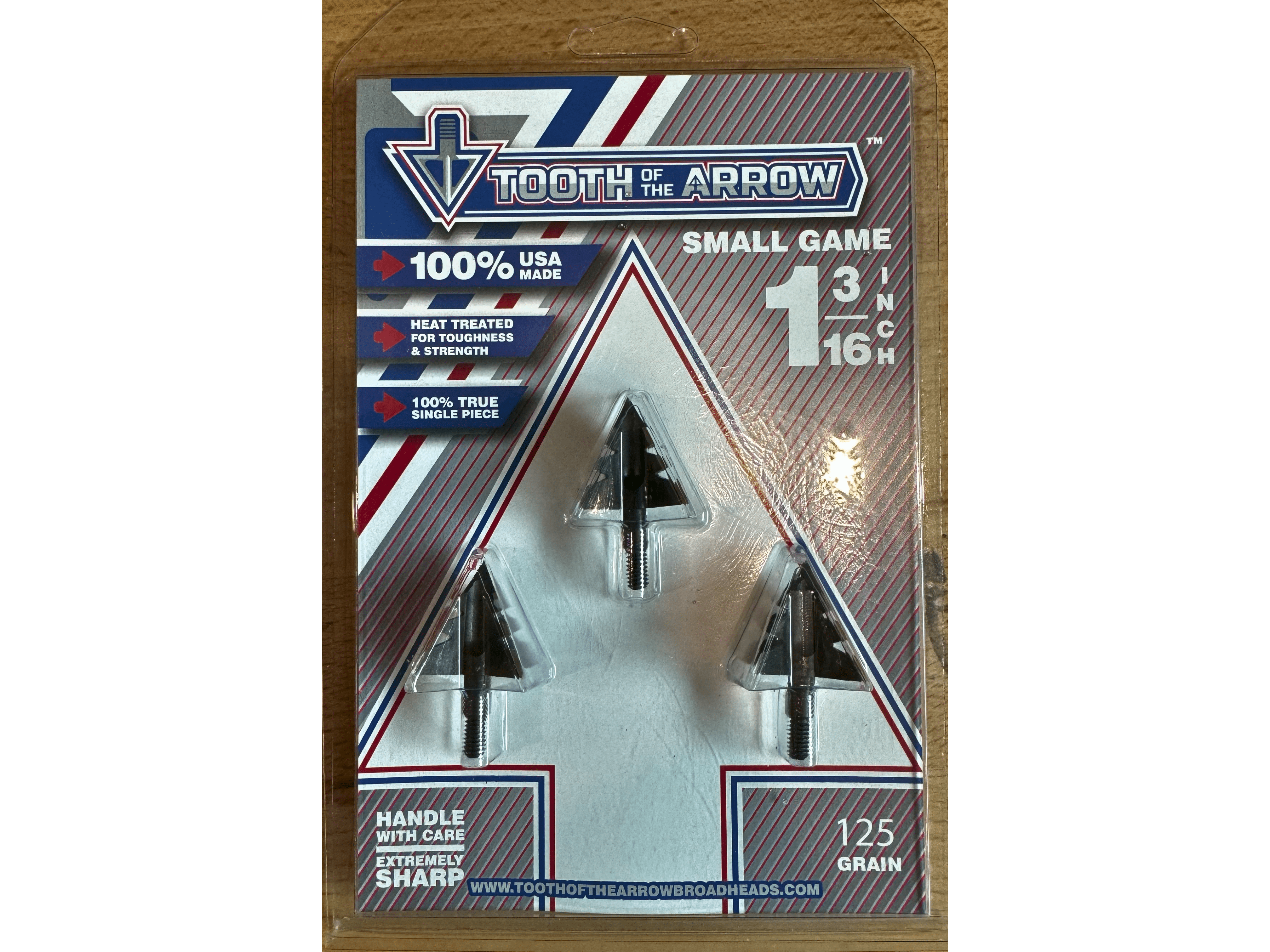 Tooth of the Arrow Broadheads Broadheads & Field Points TOTA | 125 Grain Broadhead | Small Game | Fixed Blade