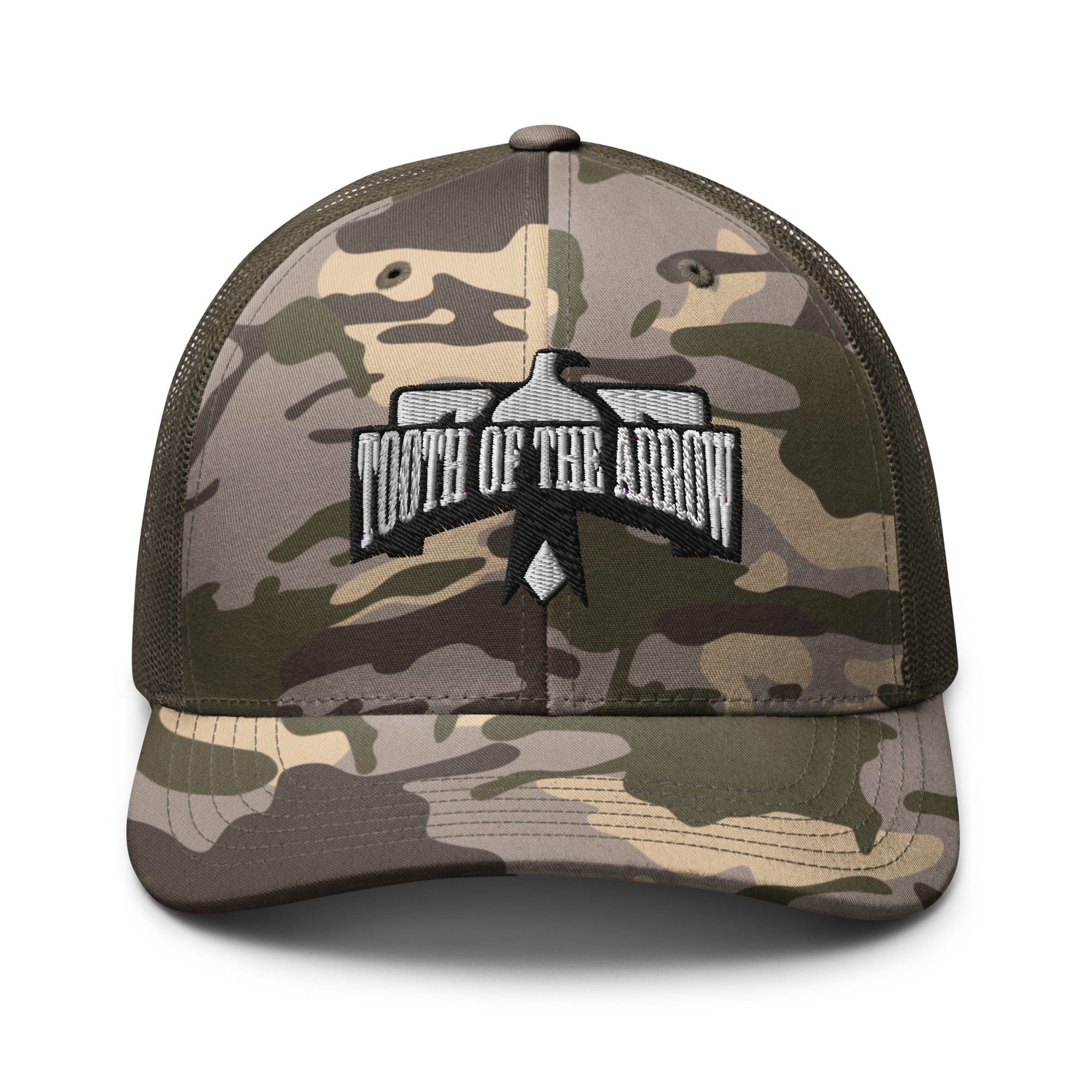 Tooth of the Arrow Broadheads Retro Logo Camo Hat