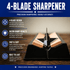 Tooth of the Arrow Broadheads Archery 320 Grit Tooth of the Arrow | Medium Grit 4-Blade Broadhead Sharpener