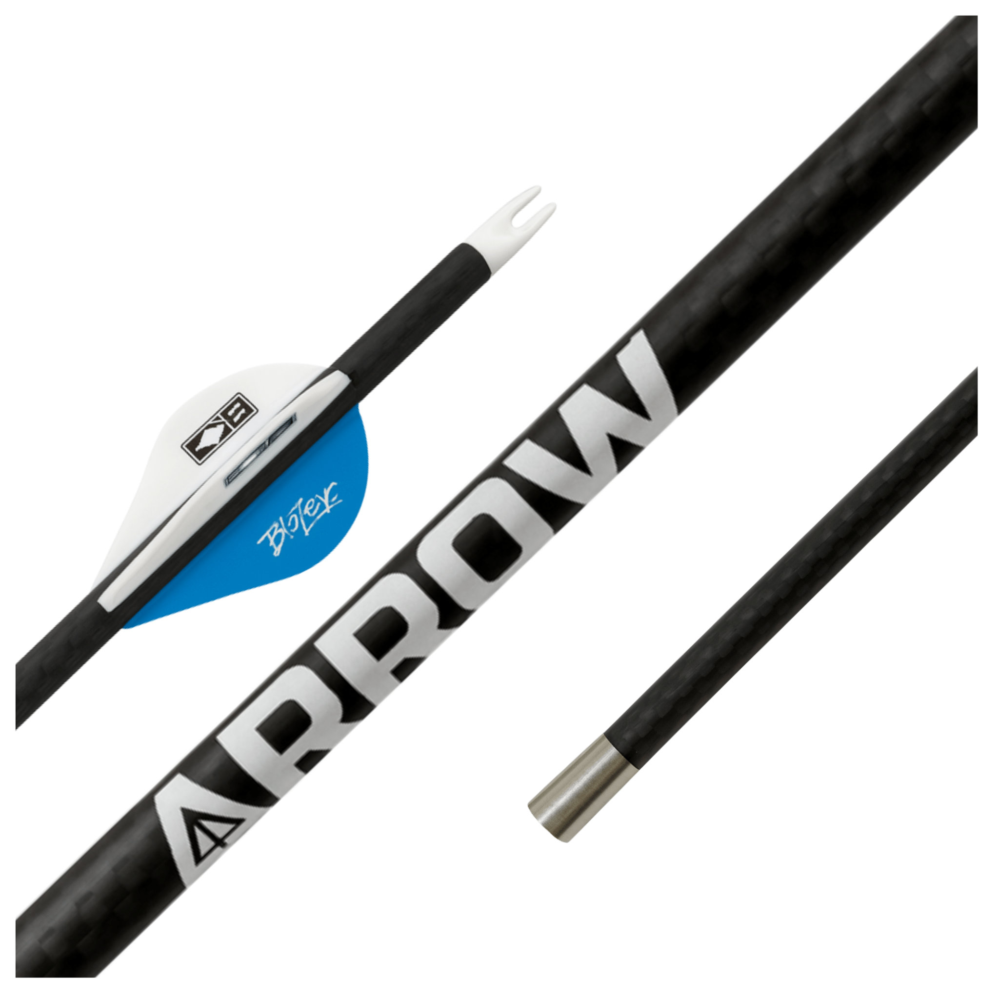 Tooth of the Arrow Broadheads Arrows 12 Arrow / 250 Spine TOTA | Fletched Hunting Arrows | The Arrow .204”