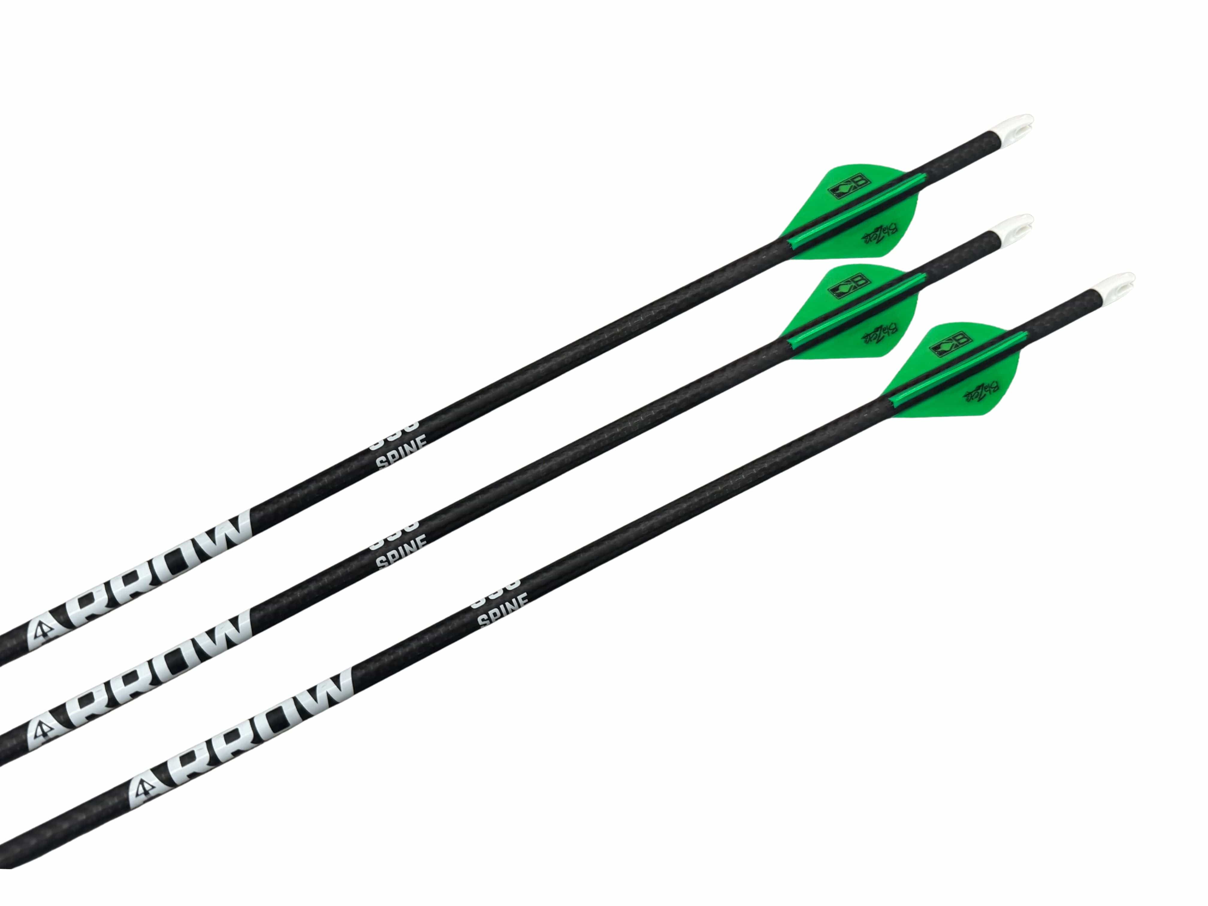 Tooth of the Arrow Broadheads Arrows 12 Arrow / 300 Spine TOTA | Fletched Hunting Arrows | The Arrow .204”