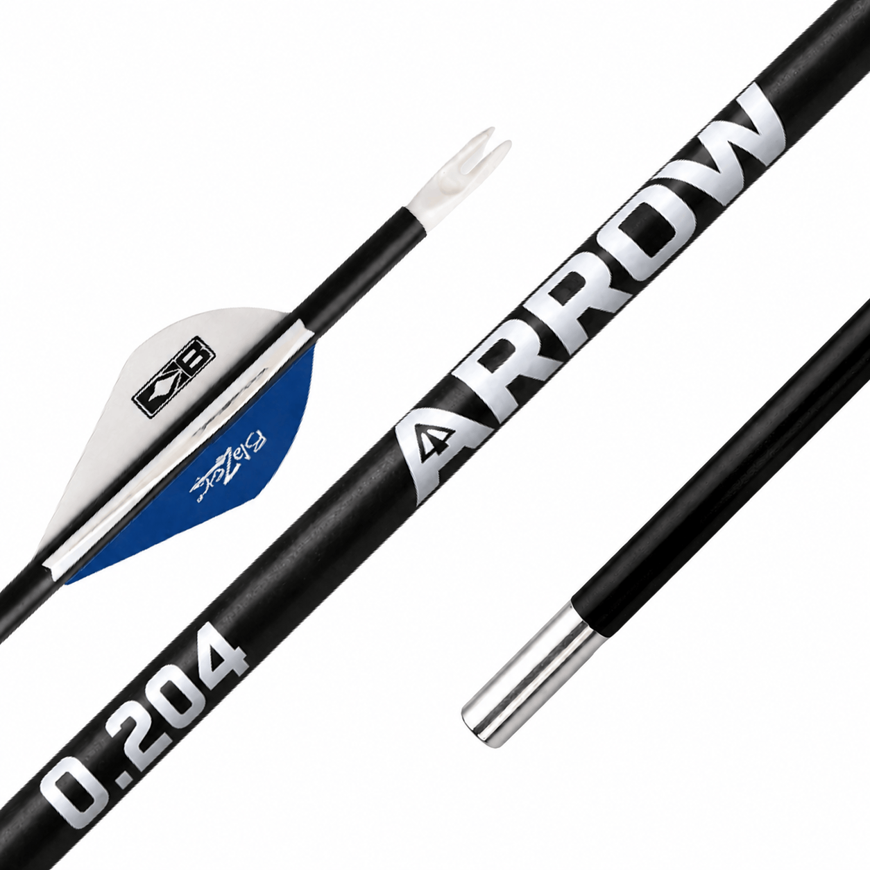 Tooth of the Arrow Broadheads Arrows 6 Arrow / 250 Spine TOTA | Fletched Hunting Arrows | Non-Woven | .204”  | 5mm