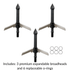 Tooth of the Arrow Broadheads Broadheads & Field Points 2 Blade Expandable Mechanical Broadhead | 2.5 Inch Cutting Diameter |100 Grain |TOTA