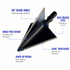 Tooth of the Arrow Broadheads Broadheads & Field Points TOTA | 100 grain broadhead | 1-1/8 inch | fixed 3-blade