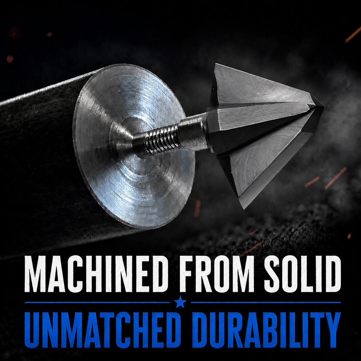 Tooth of the Arrow Broadheads Broadheads & Field Points TOTA | 100 grain broadhead | 1-inch single bevel | fixed blade