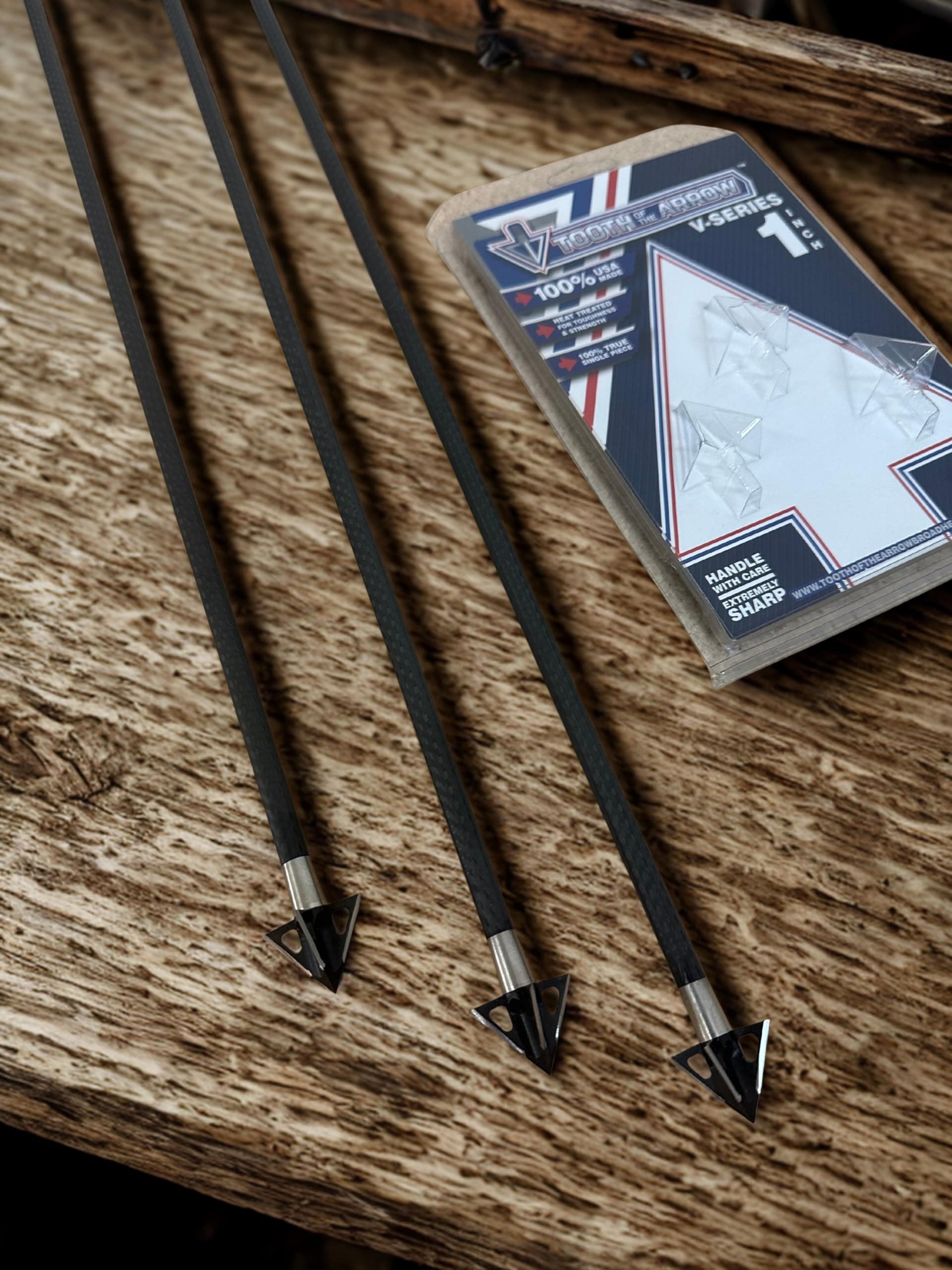 Tooth of the Arrow Broadheads Broadheads & Field Points TOTA | 100 grain broadhead | 1-inch vented | fixed blade
