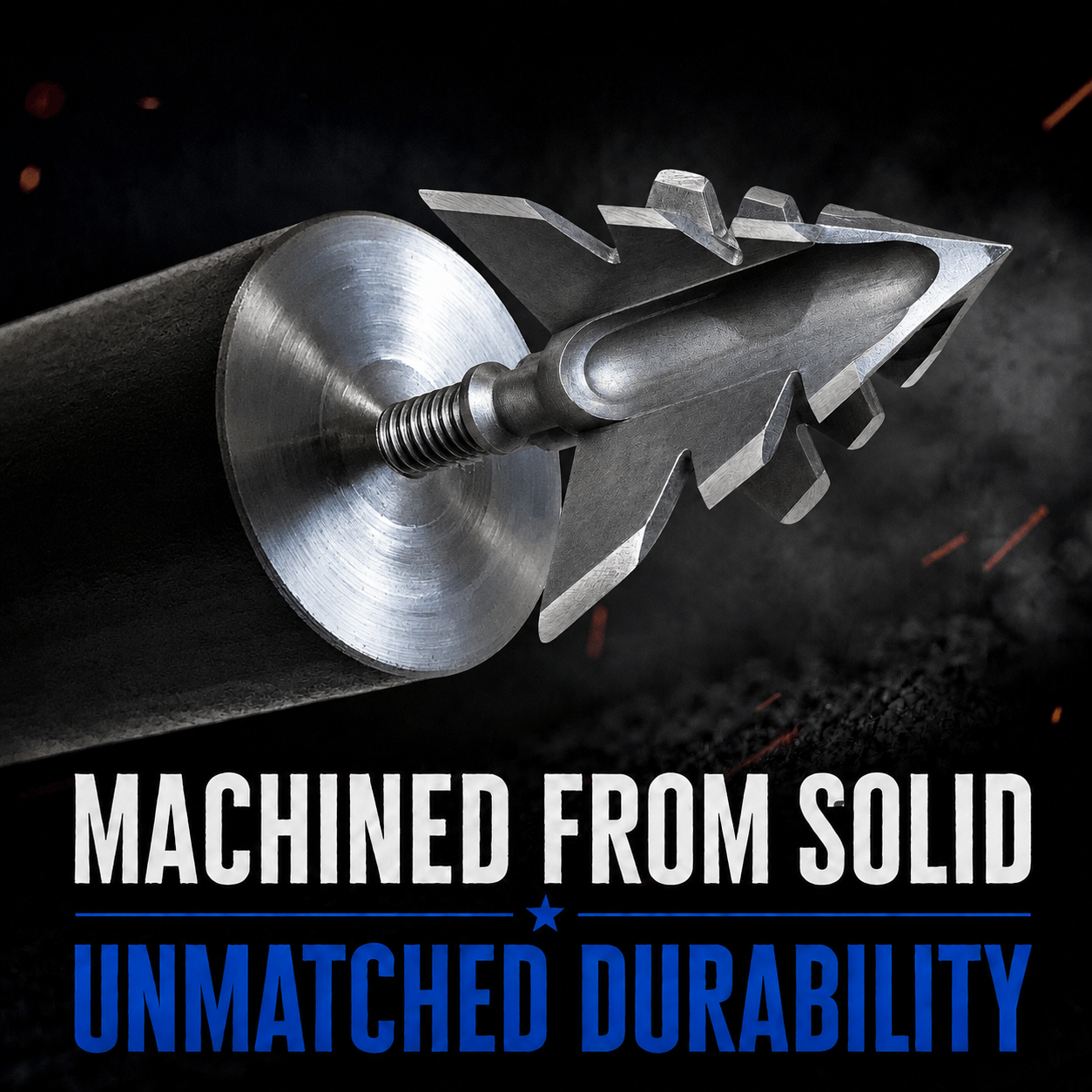 Tooth of the Arrow Broadheads Broadheads & Field Points TOTA | 100 Grain Broadhead |Small Game and Turkey | Fixed Blade