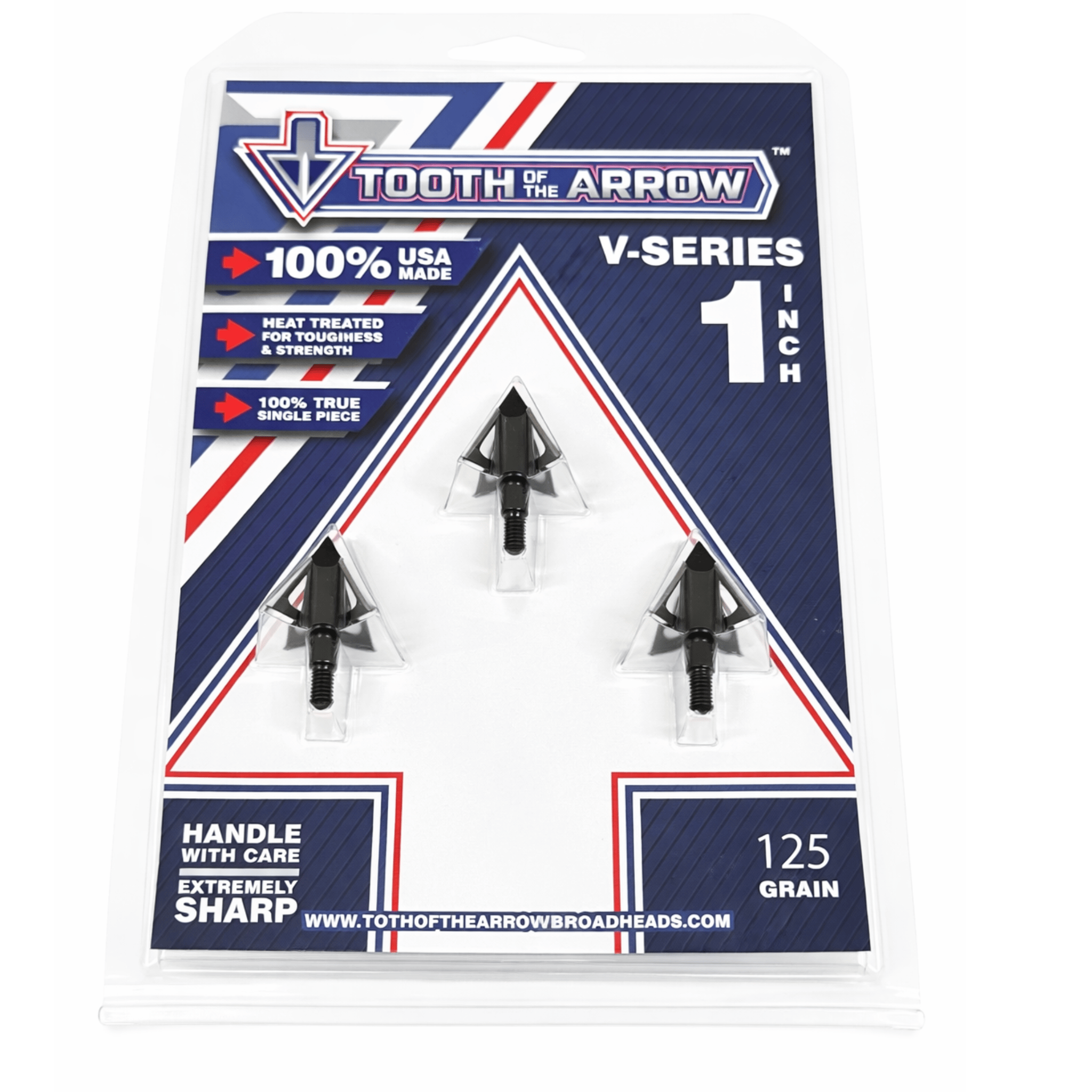 Tooth of the Arrow Broadheads Broadheads & Field Points TOTA | 125 grain broadhead | 1-inch vented | fixed blade