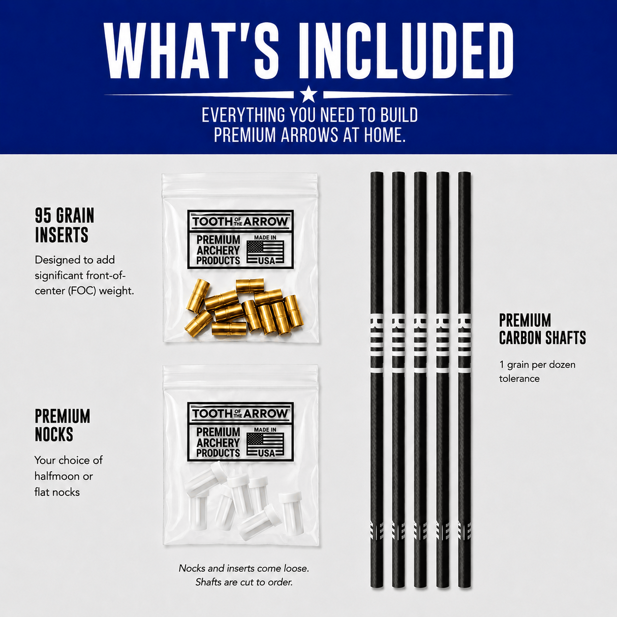 Tooth of the Arrow Broadheads TOTA | Bare Shaft Crossbow Bolts | The Bolt | Shafts